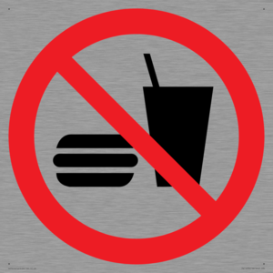 P022 Prohibition: No eating or drinking